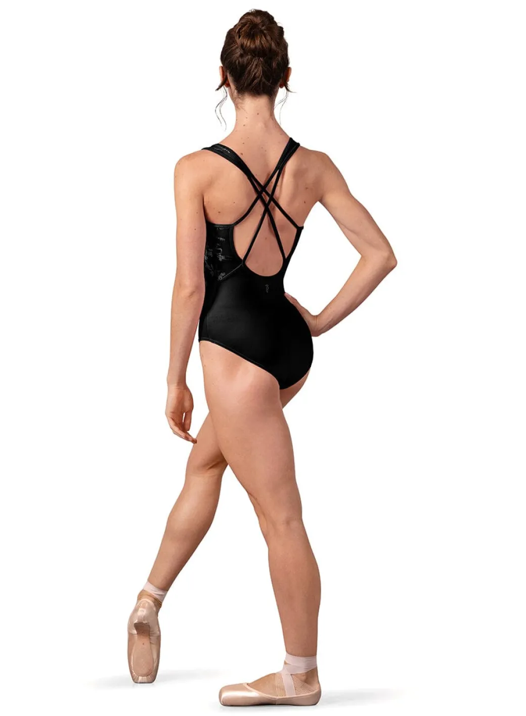 Bloch Kira Floral Embossed Camisole Leotard