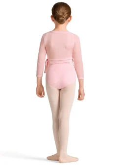 Bloch Rolanda Long Sleeve Girls Mesh Wrap Top