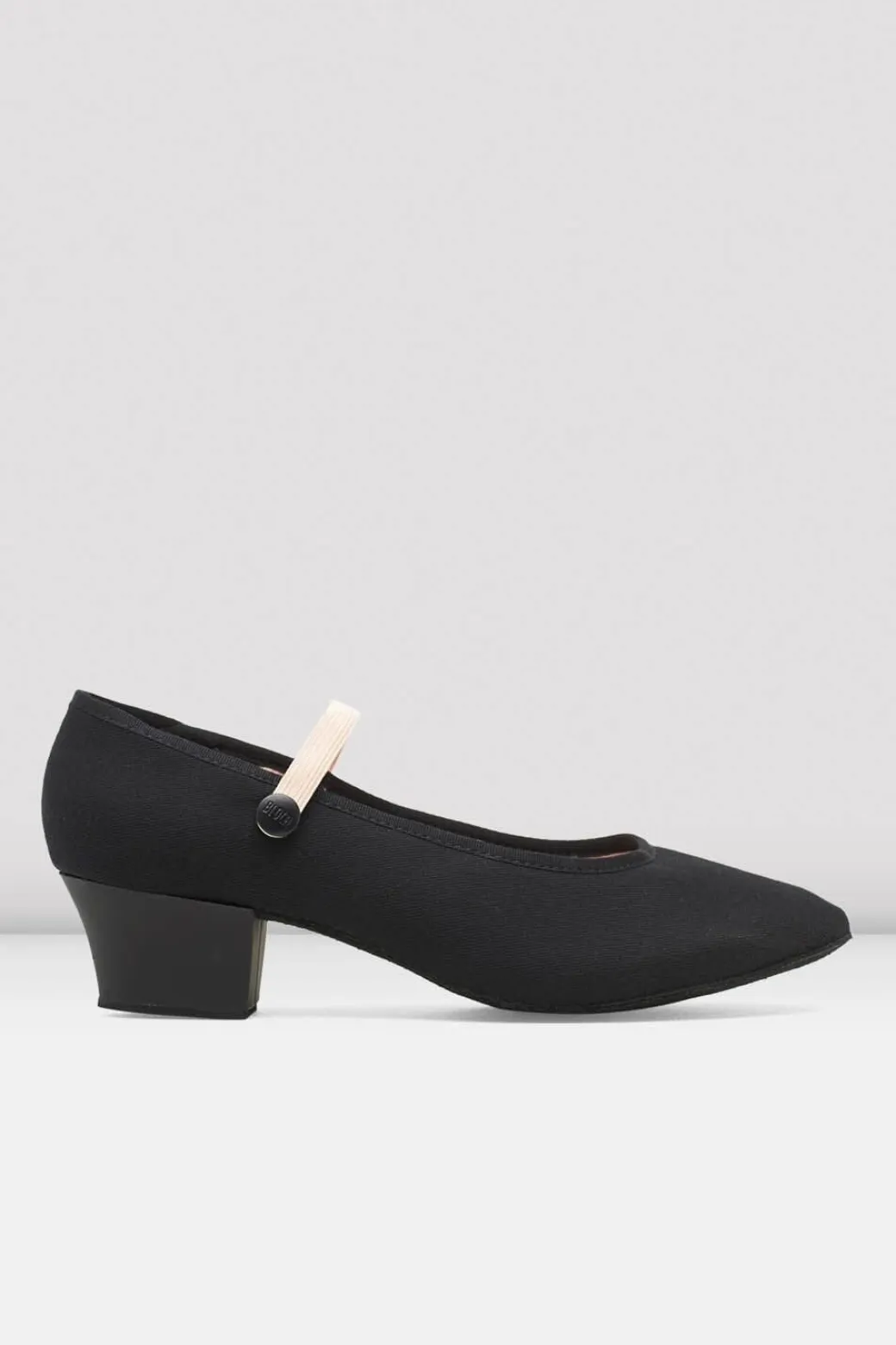 Bloch Tempo Canvas 1.5" Cuban Heel Character Shoes Womens
