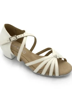 Capezio Girls Valentina Classic Buckle Cuban Heel Ballroom Shoe