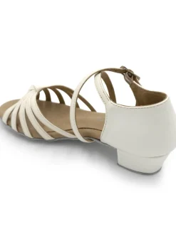 Capezio Girls Valentina Classic Buckle Cuban Heel Ballroom Shoe