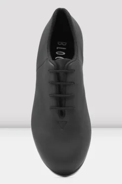 Childrens Audeo Black Leather Tap Shoes