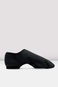 Childrens Phantom Canvas Jazz Shoes in Black