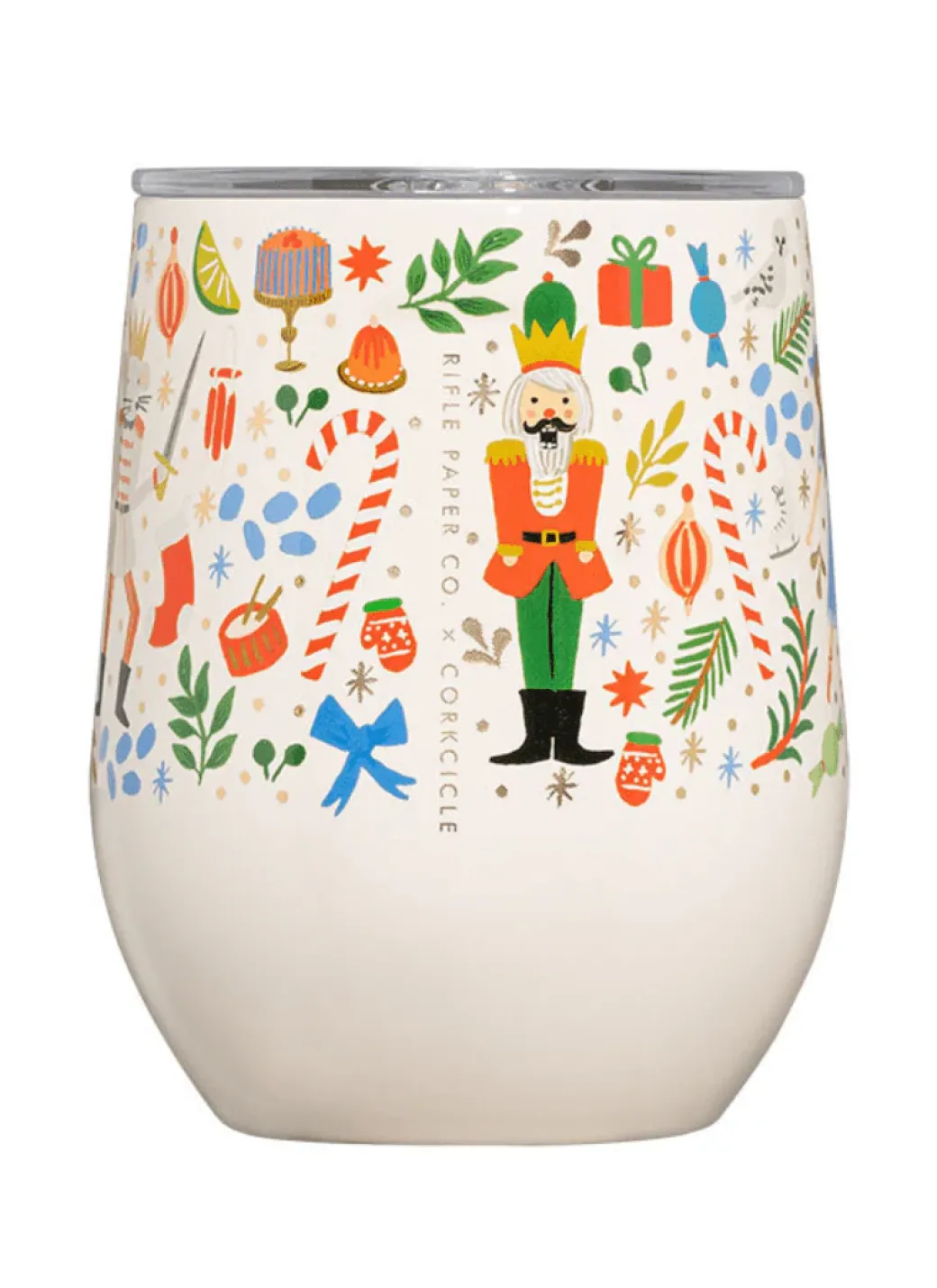 Corkcicle x The Rifle Paper Co. Holiday Wine Glass