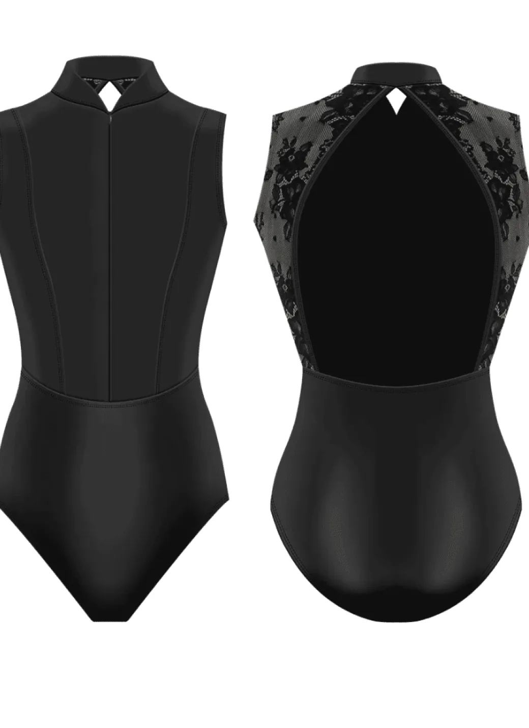 Danse De Paris Yvonne High Neck Leotard