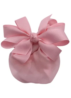 Dasha Grosgrain Bow with Snood Pink