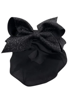 Dasha Sparkle Bow with Snood Black