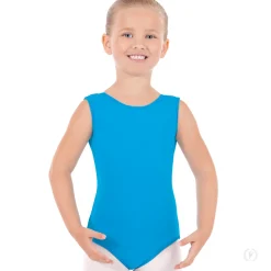 Eurotard Microfiber Tank Leotard With Fully Lined Front Child