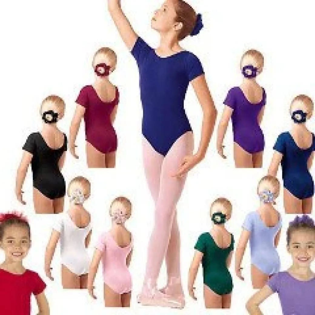 Eurotard Short Sleeve Cotton/Lycra Leotard Child