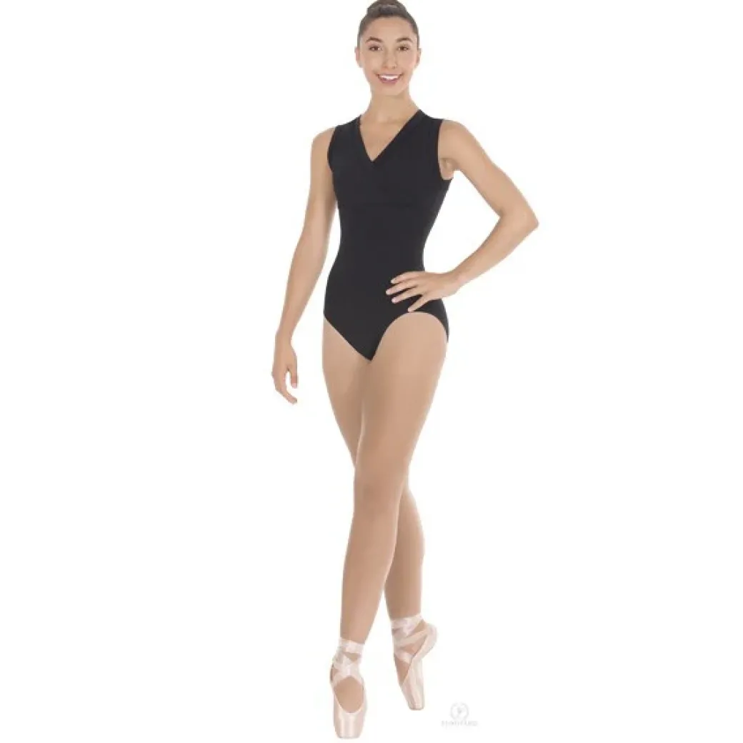 Eurotard Wrap Front Sleeveless Leotard in Performance Tactel Microfiber Adult