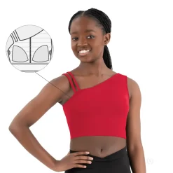 Eurotard Girls & Womens Asymmetrical Long Line Bra