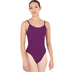 Eurotard Womens Microfiber Princess Seam to Empire Waist Camisole Leotard