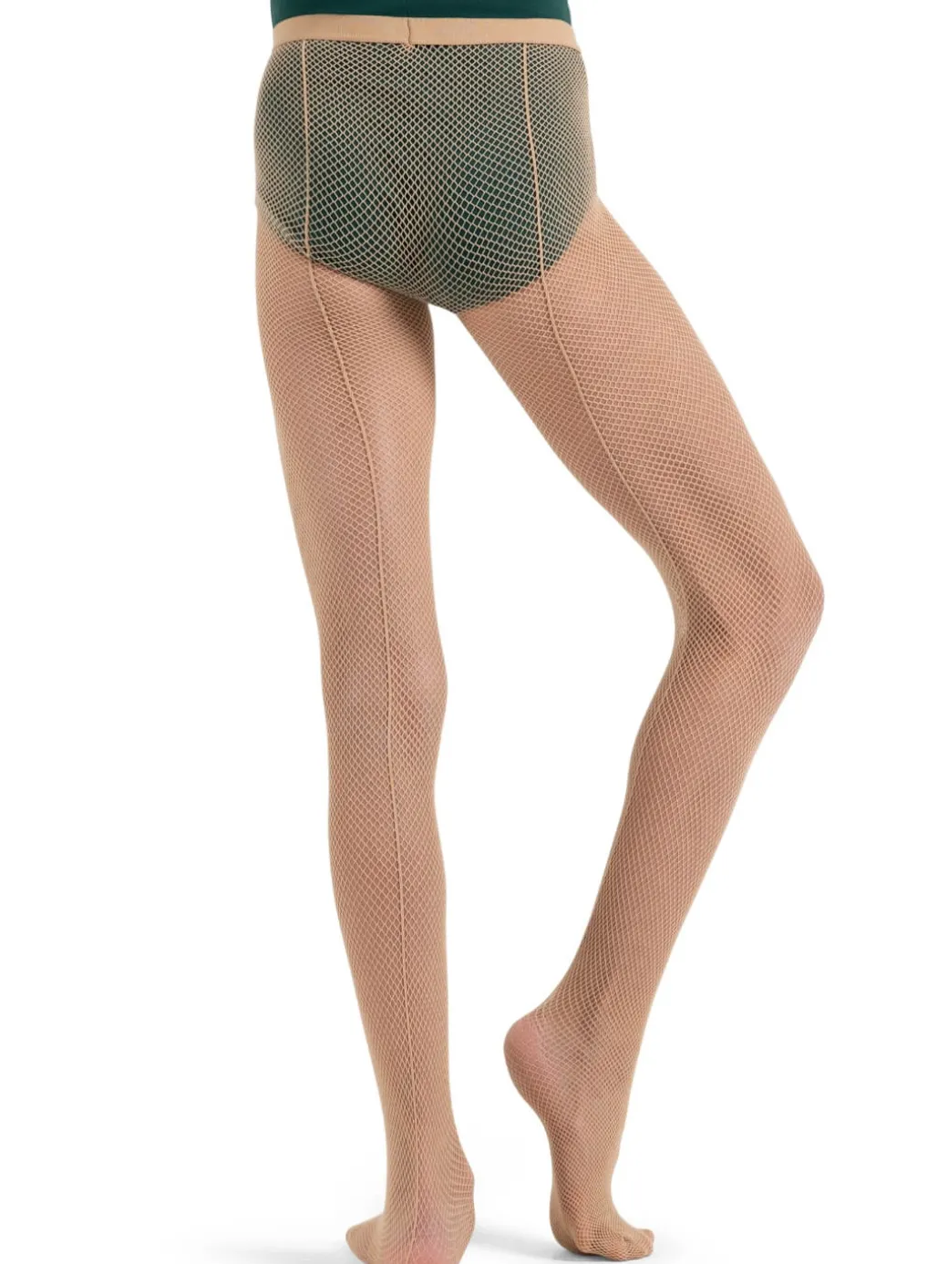 Girls Classic Fishnet Tight with Back Seams