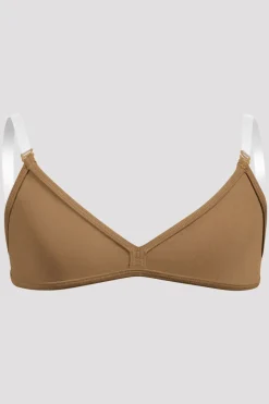 Girls V-Front Clear Back Strap Bra
