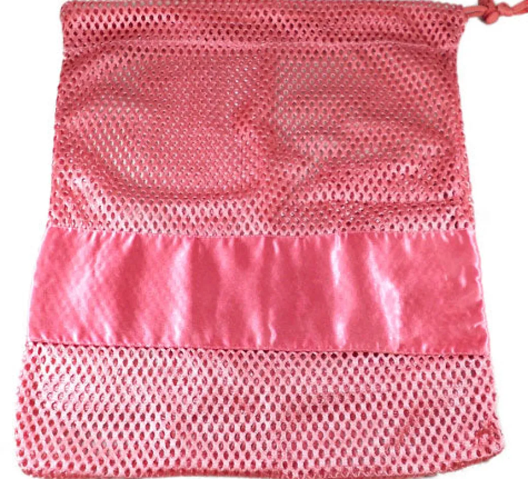 Mesh Drawstring Pointe Shoe Bag With Pillow Pocket