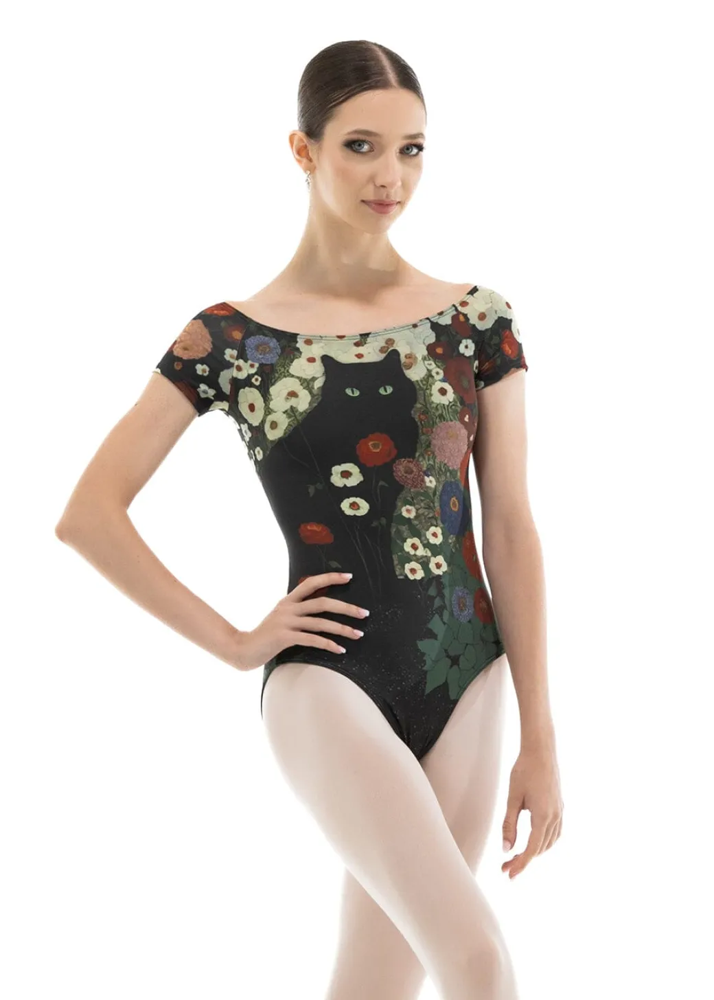 Nikolay Black Label Dinah Cap Sleeve Leotard