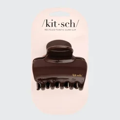 Recycled Plastic Puffy Cloud Clip 1pc Chocolate