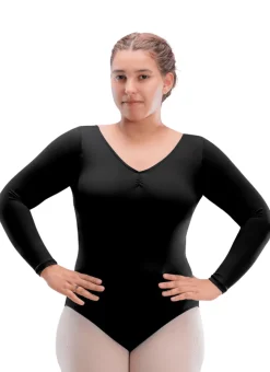 So Danca Gal Long Sleeve Leotard in Curvy Sizes