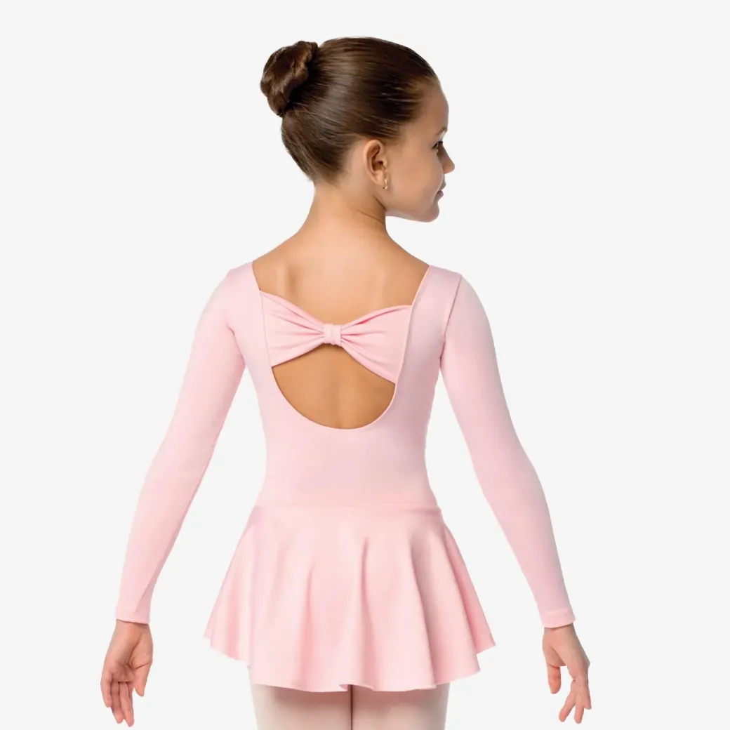 So Danca Gillian Long Sleeve Ballet Dress with Bow Girls