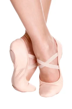 So Danca Classic Split Sole Stretch Leather Ballet Shoe- Pink