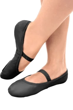 So Danca Stretch Leather Ballet Shoe Black Adult