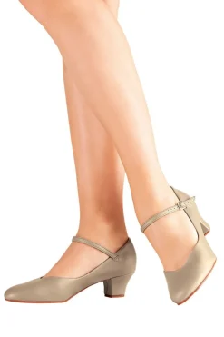 So Danca Vegan Leather 1.5" Character Shoe Tan