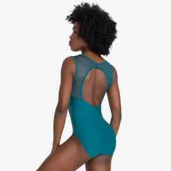 Ticiane Mesh Open Back Tank Leotard