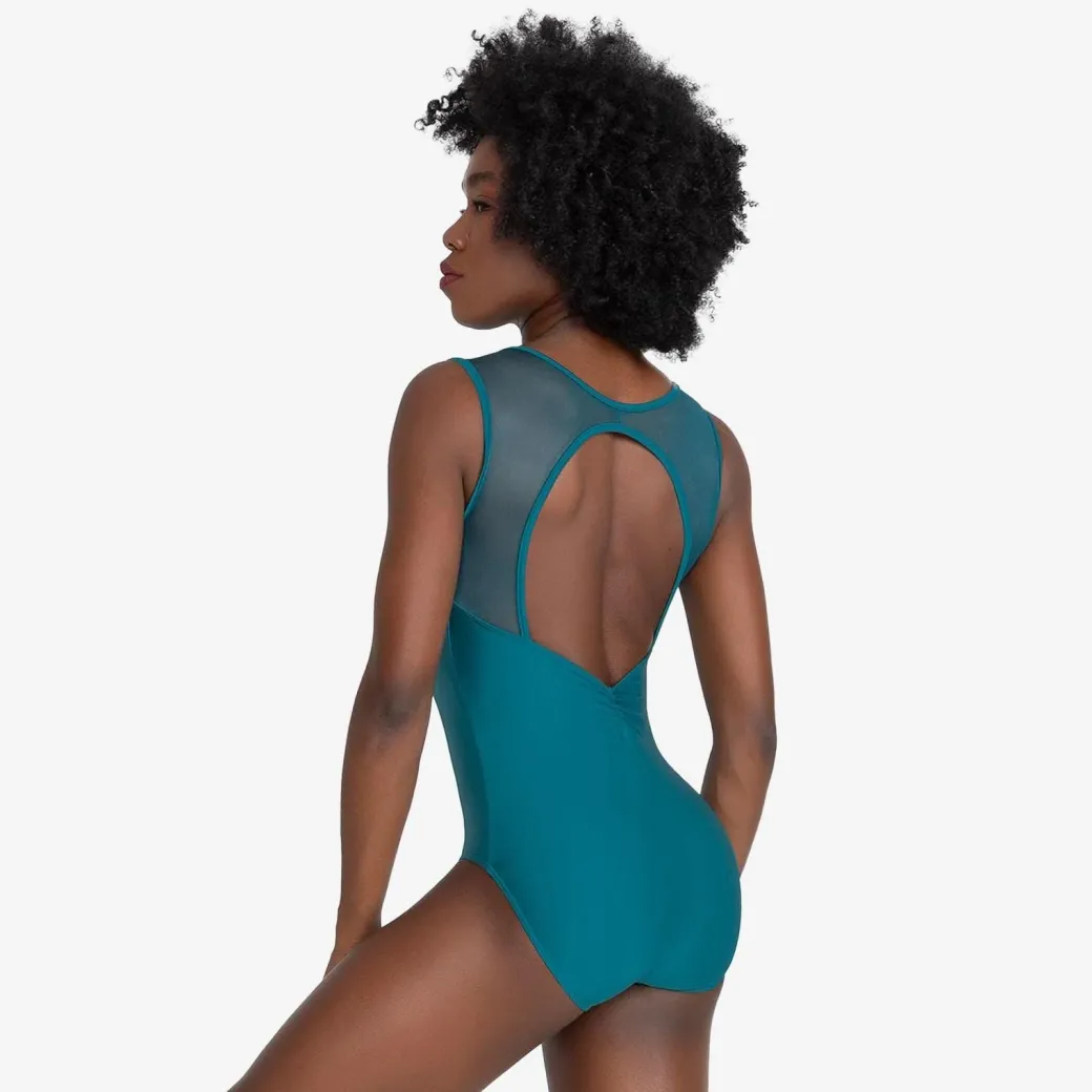 Ticiane Mesh Open Back Tank Leotard