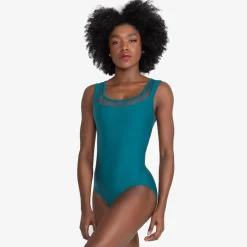 Ticiane Mesh Open Back Tank Leotard